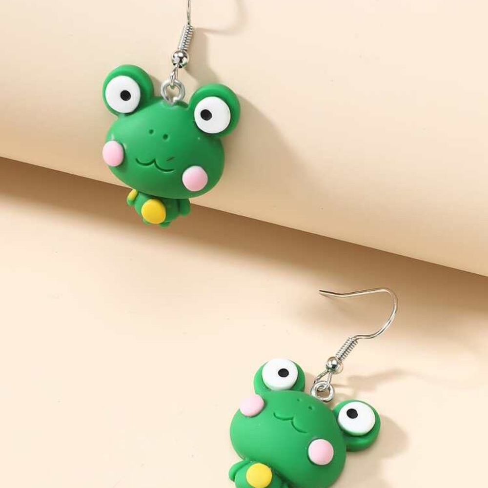 Frog Earrings - Picture 3 of 3
